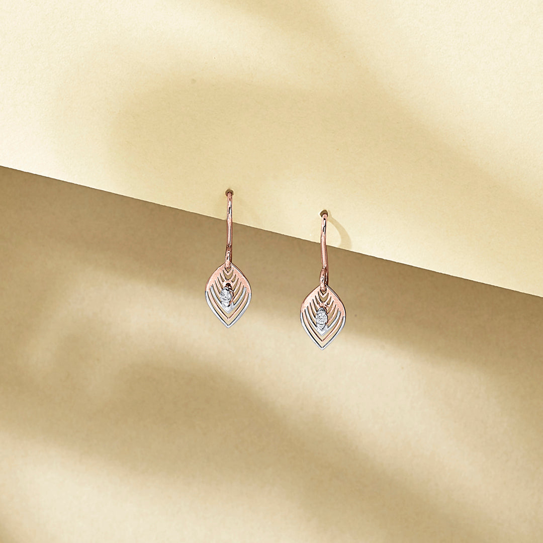 Golden Leaves Gold Drops & Danglers Earrings for Women