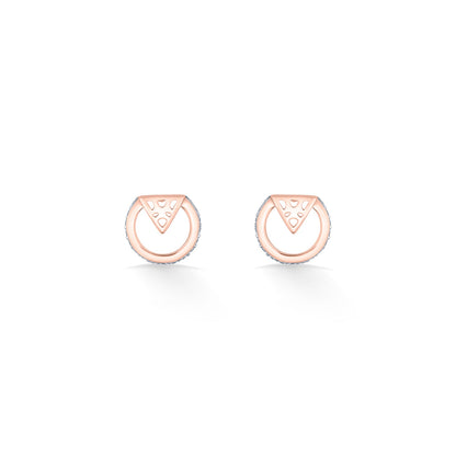 Orb Glow Gold Stud Earrings for Women