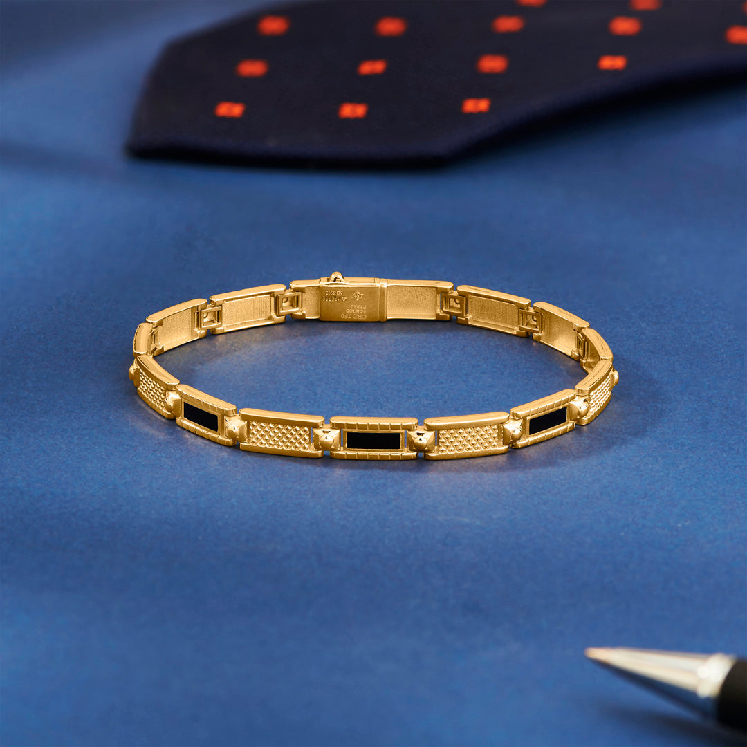 Regal Band Gold Men's Bracelet for Men