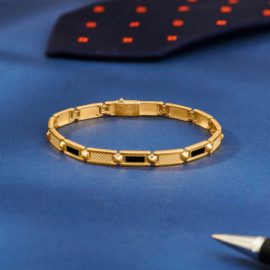 Regal Band Gold Men's Bracelet for Men