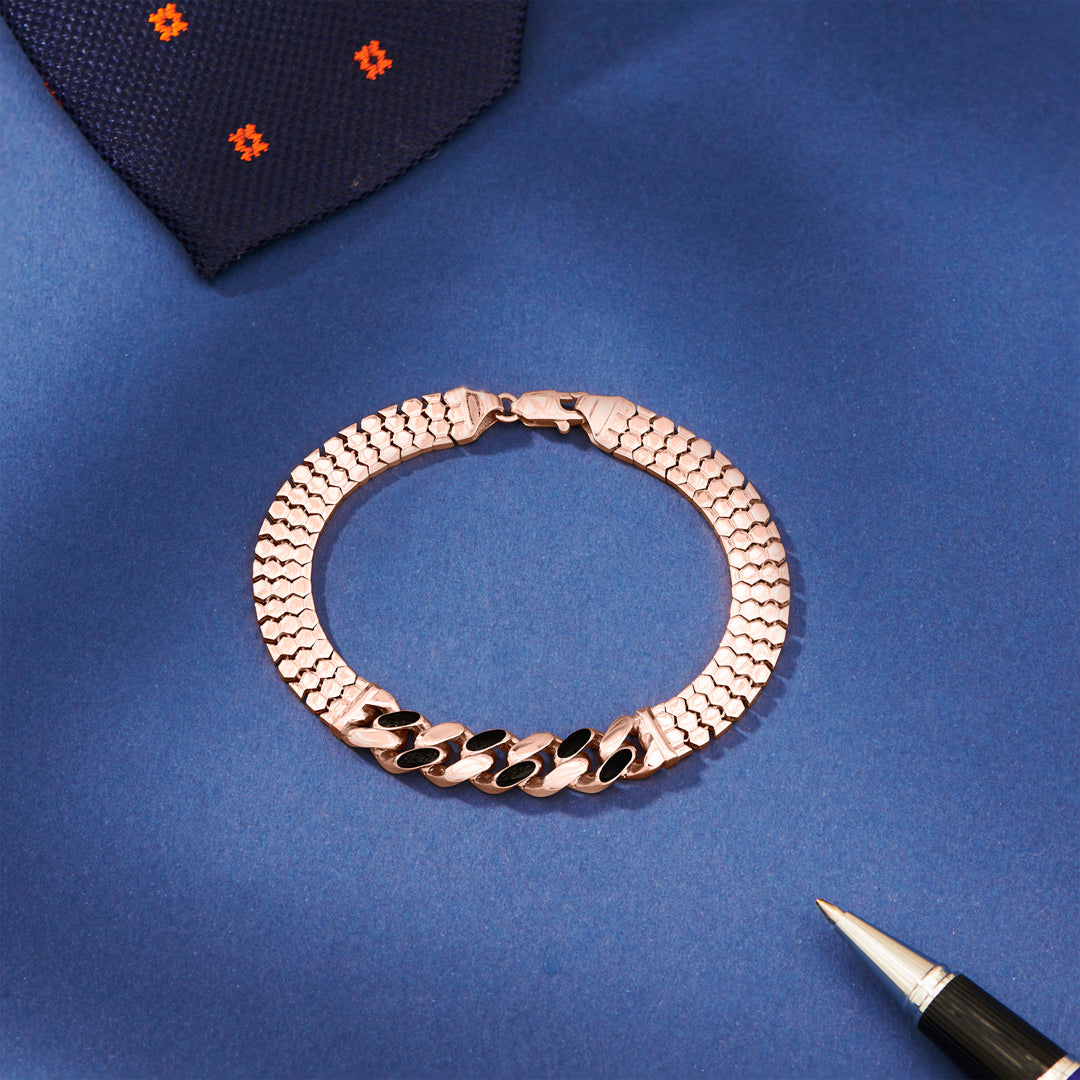 Metro Weave Gold Men's Bracelet for Men