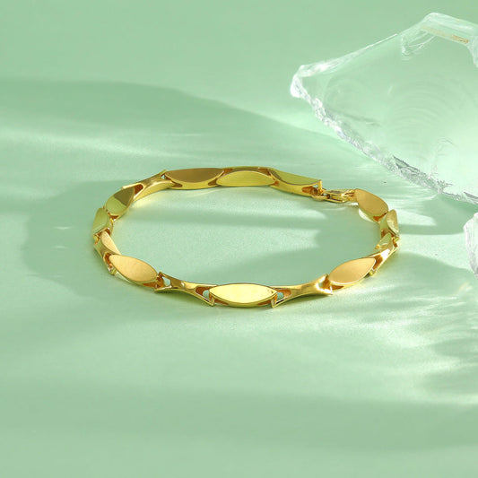Forge Line Gold Men's Bracelet for Men