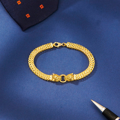 Valor Lock Gold Men's Bracelet for Men