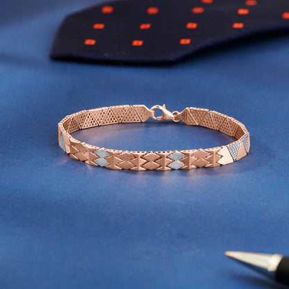 Twin Axis Gold Men's Bracelet for Men