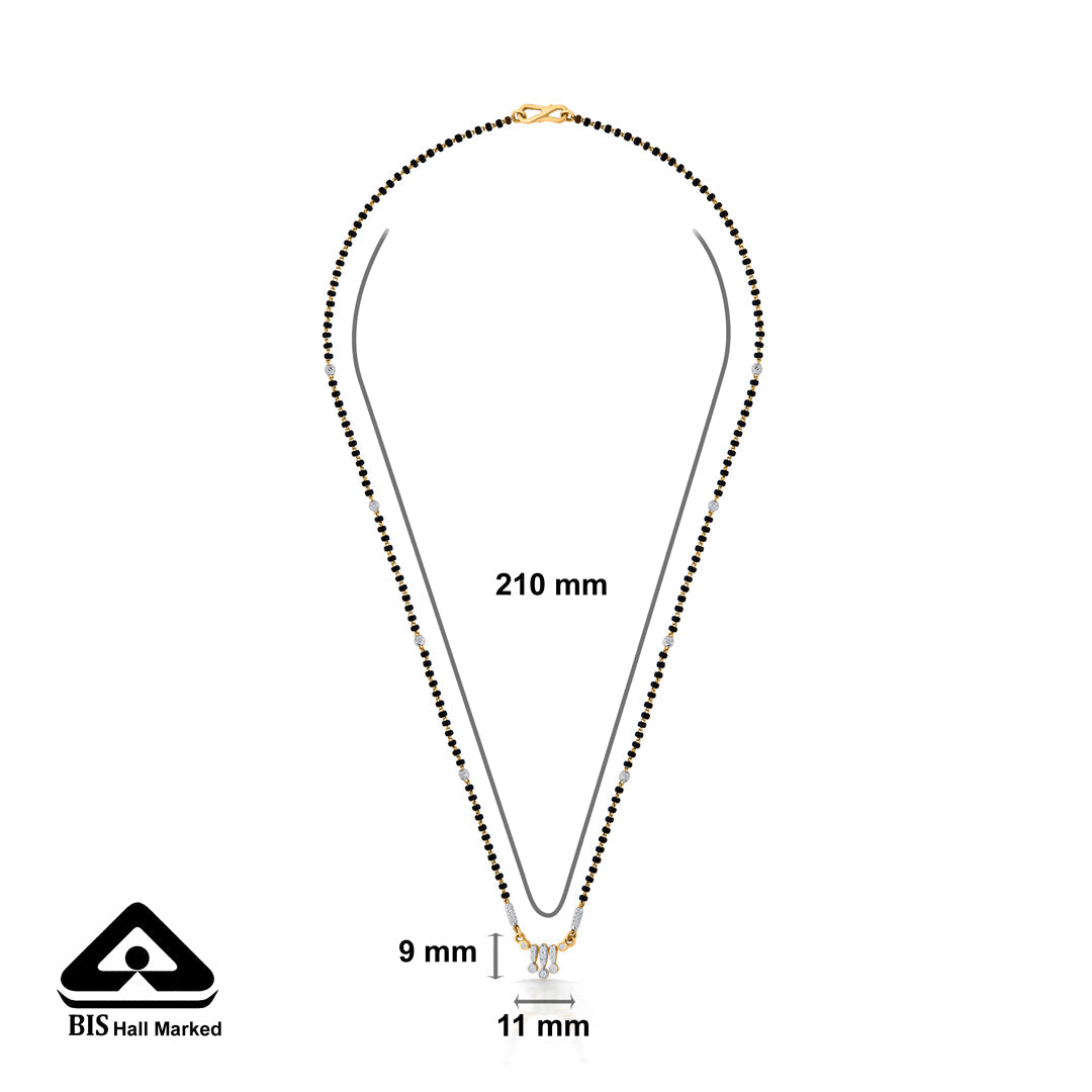 Mystic Flow Gold Modern Mangalsutra for Women