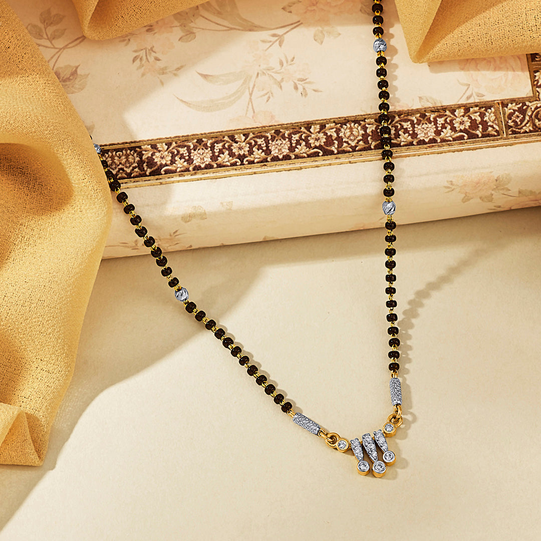 Mystic Flow Gold Modern Mangalsutra for Women