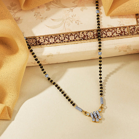 Mystic Flow Gold Modern Mangalsutra for Women
