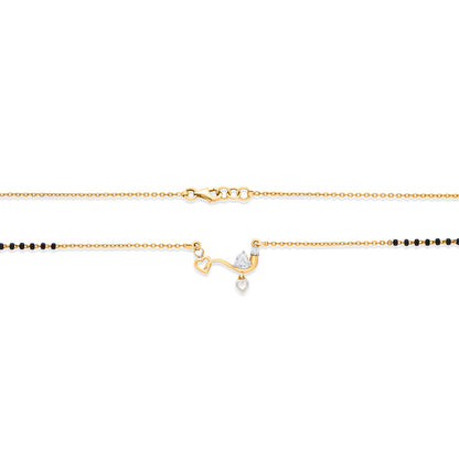 Heart Touch Gold Modern Mangalsutra for Women