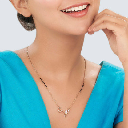 Heart Touch Gold Modern Mangalsutra for Women