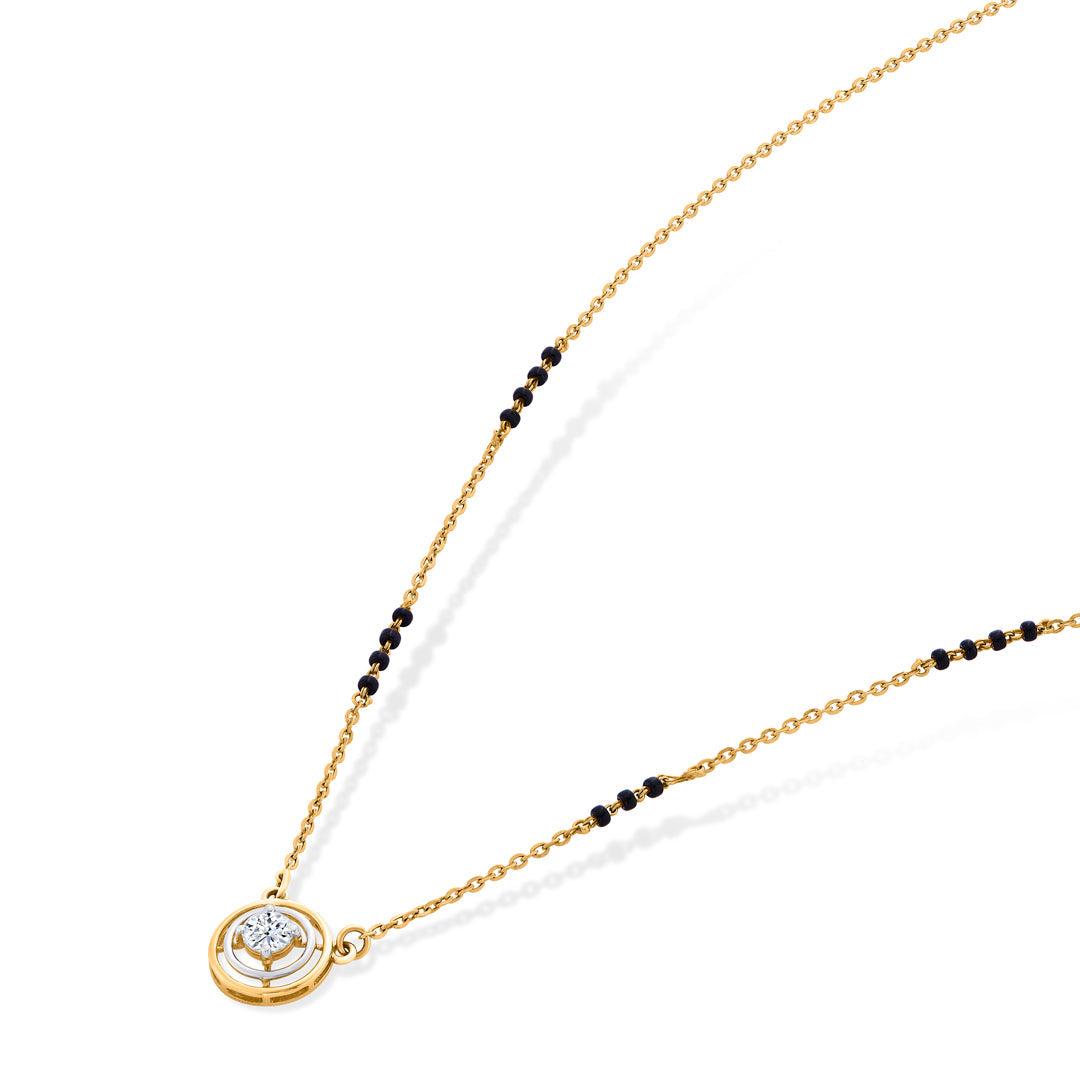 Divine Circle Gold Modern Mangalsutra for Women