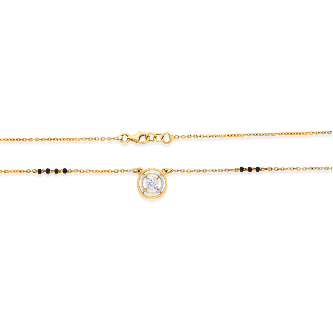 Divine Circle Gold Modern Mangalsutra for Women