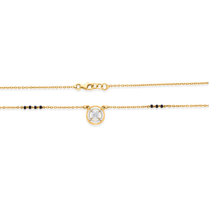 Divine Circle Gold Modern Mangalsutra for Women
