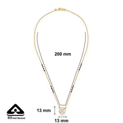 Divine Circle Gold Modern Mangalsutra for Women