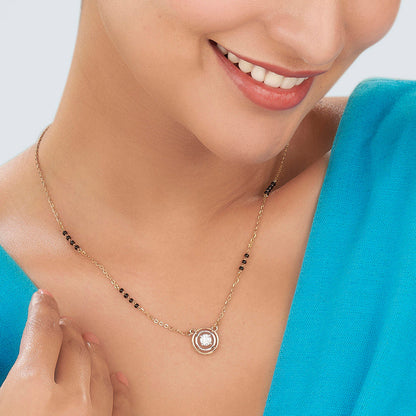 Divine Circle Gold Modern Mangalsutra for Women