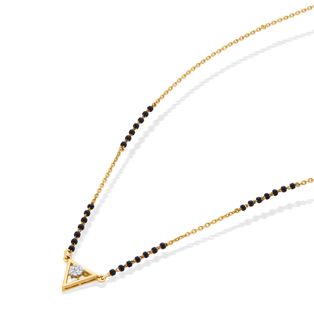 Viva Glow Gold Modern Mangalsutra for Women