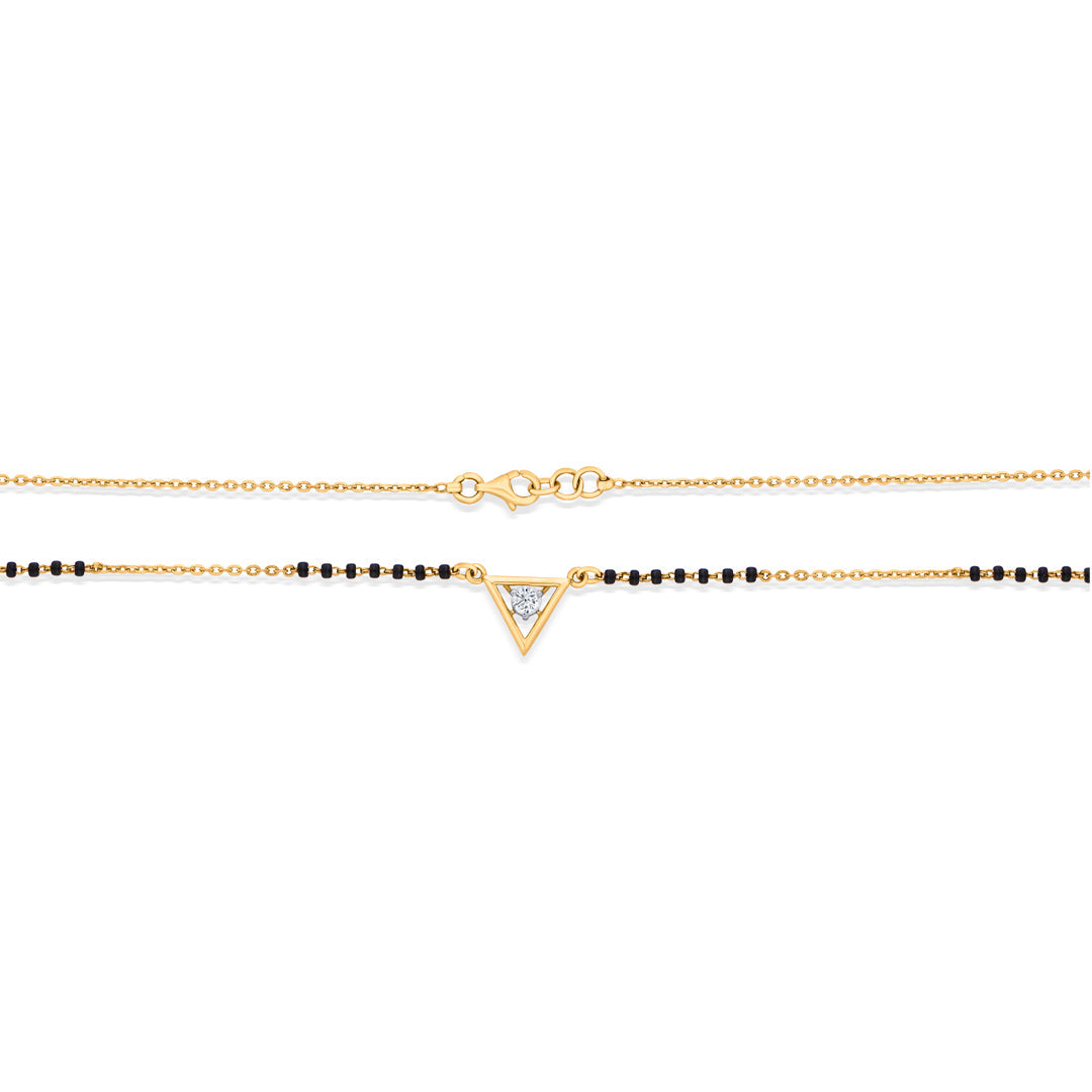 Viva Glow Gold Modern Mangalsutra for Women