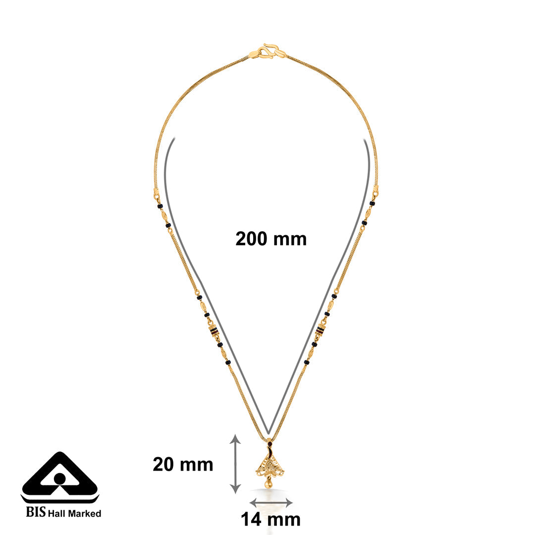 Calm Bond Gold Modern Mangalsutra for Women