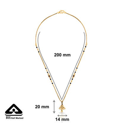 Calm Bond Gold Modern Mangalsutra for Women