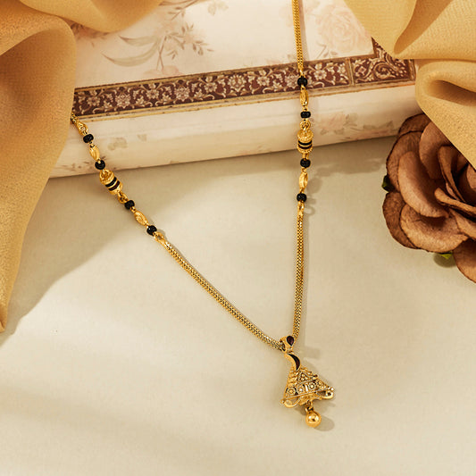 Calm Bond Gold Modern Mangalsutra for Women