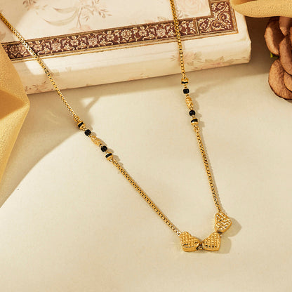 Triple Forever Gold Modern Mangalsutra for Women