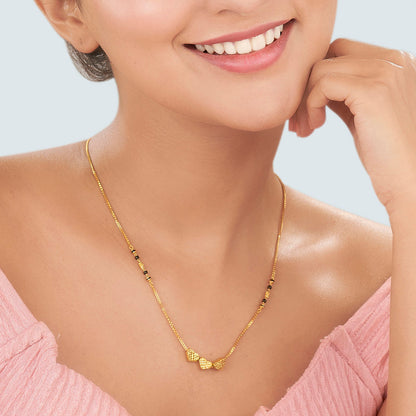 Triple Forever Gold Modern Mangalsutra for Women