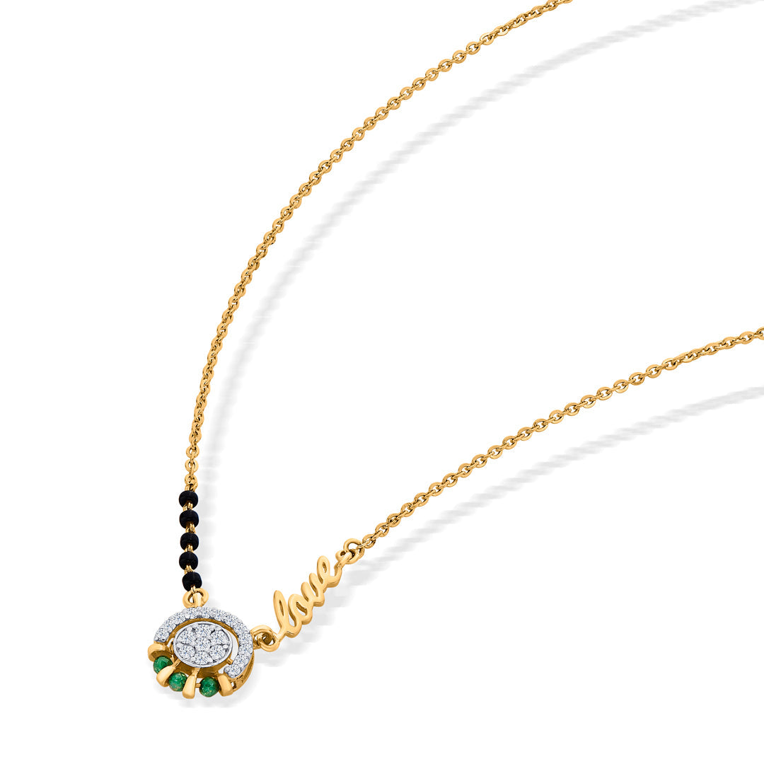 Harmony Halo Gold Modern Mangalsutra for Women