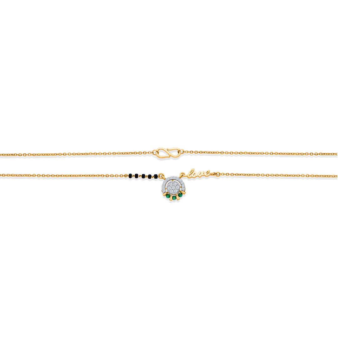 Harmony Halo Gold Modern Mangalsutra for Women
