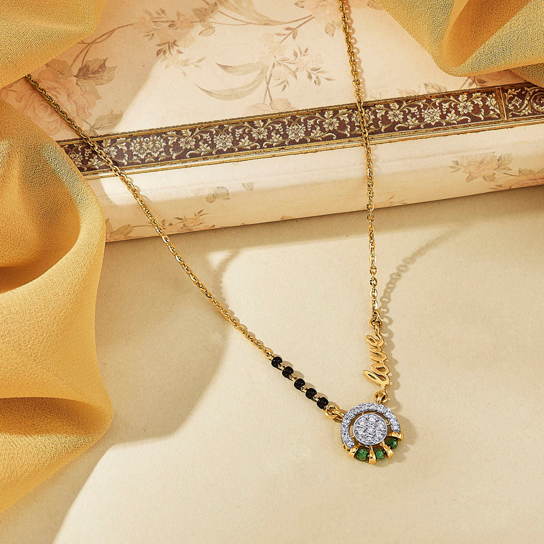 Harmony Halo Gold Modern Mangalsutra for Women