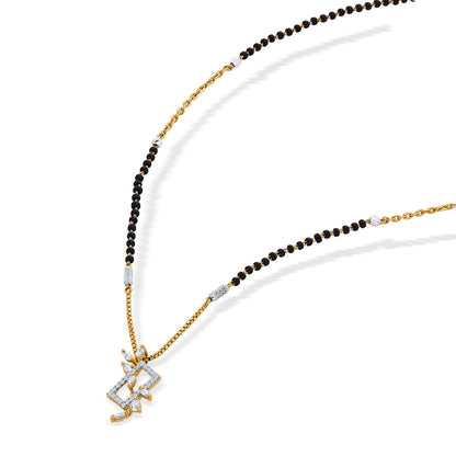 Grace Weave Gold Modern Mangalsutra for Women