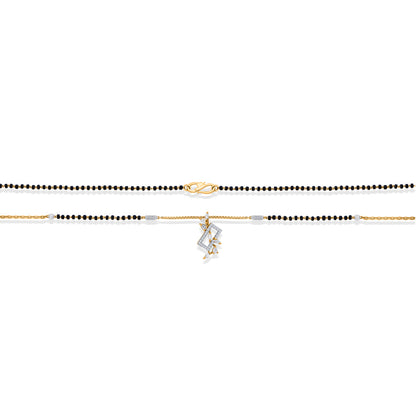 Grace Weave Gold Modern Mangalsutra for Women