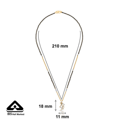 Grace Weave Gold Modern Mangalsutra for Women