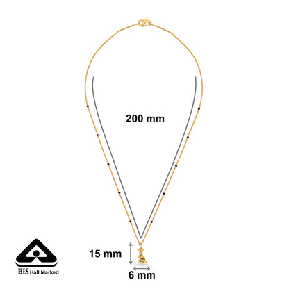 Divine Beads Gold Modern Mangalsutra for Women