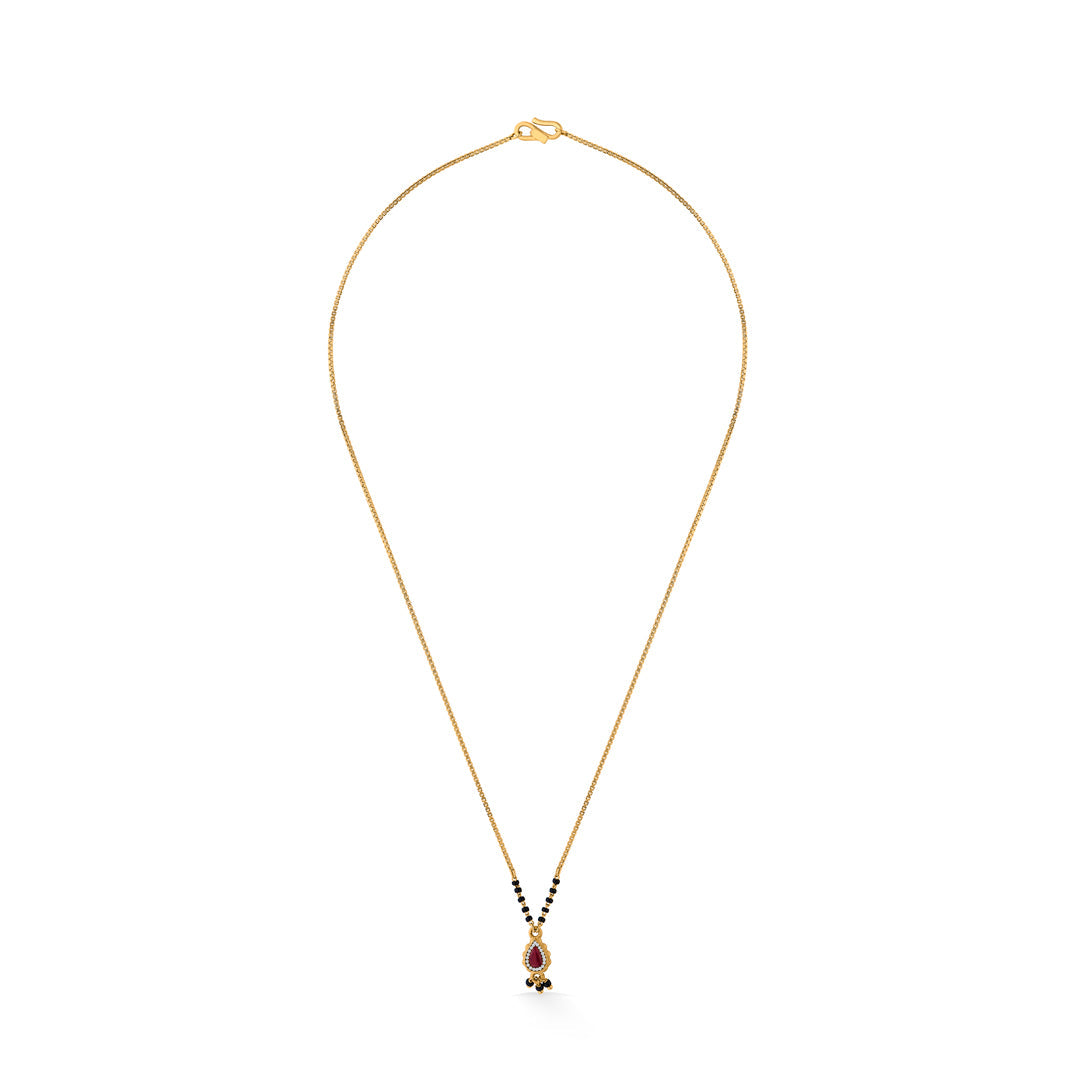 Ruby Grace Gold Modern Mangalsutra for Women
