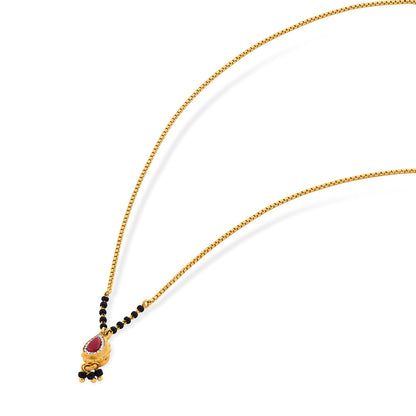 Ruby Grace Gold Modern Mangalsutra for Women