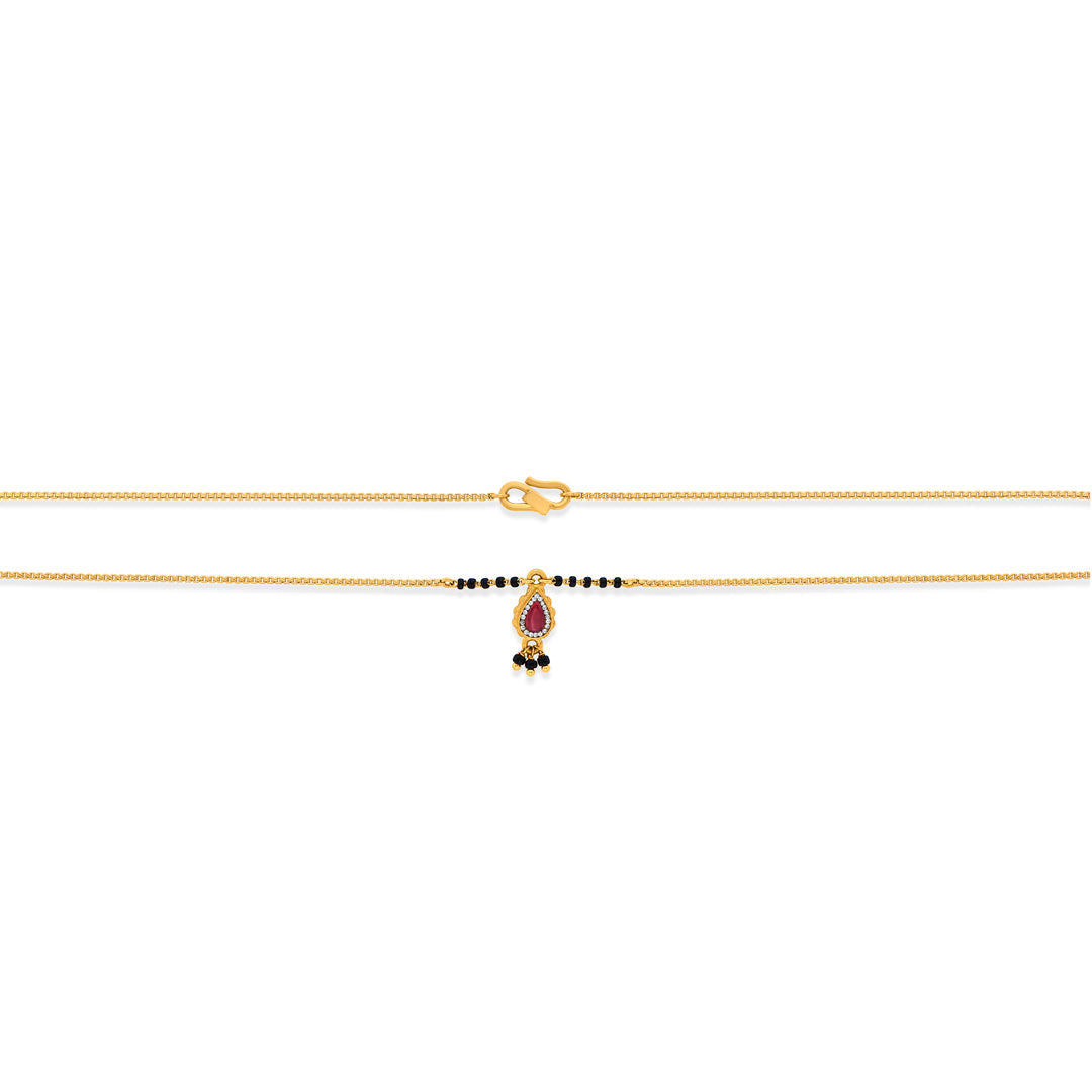 Ruby Grace Gold Modern Mangalsutra for Women