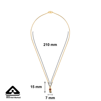 Ruby Grace Gold Modern Mangalsutra for Women