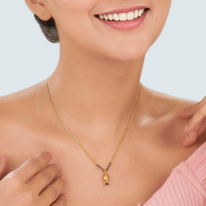 Ruby Grace Gold Modern Mangalsutra for Women