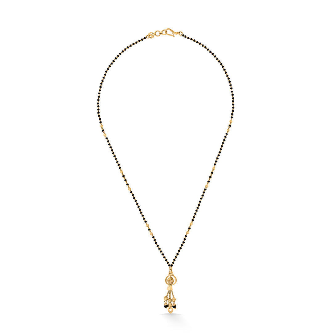 Beaded Glow Gold Modern Mangalsutra for Women
