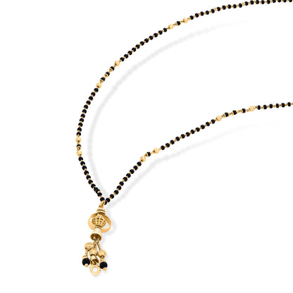 Beaded Glow Gold Modern Mangalsutra for Women