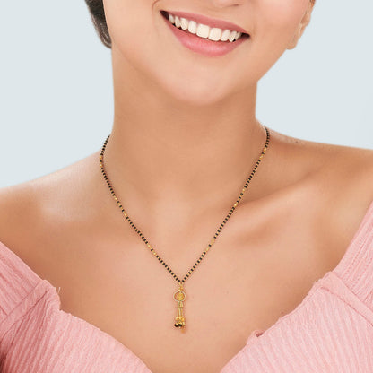 Beaded Glow Gold Modern Mangalsutra for Women