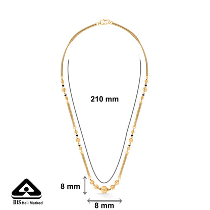 Modern Square Gold Modern Mangalsutra for Women
