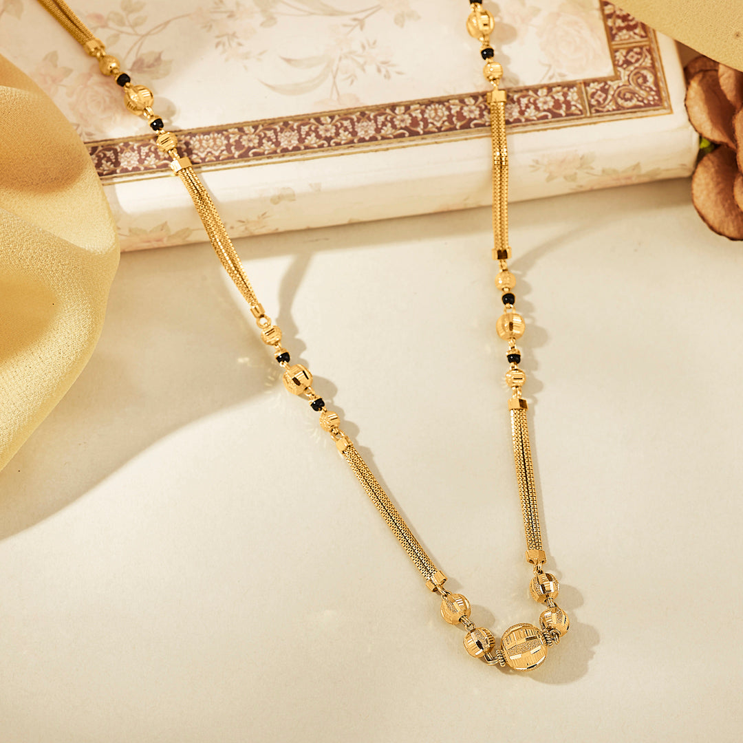 Modern Square Gold Modern Mangalsutra for Women