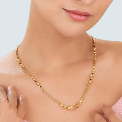 Modern Square Gold Modern Mangalsutra for Women