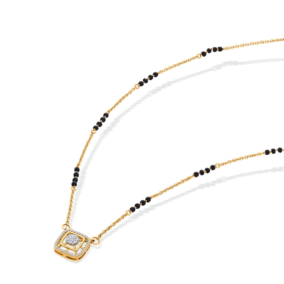Leaf Whisper Gold Modern Mangalsutra for Women
