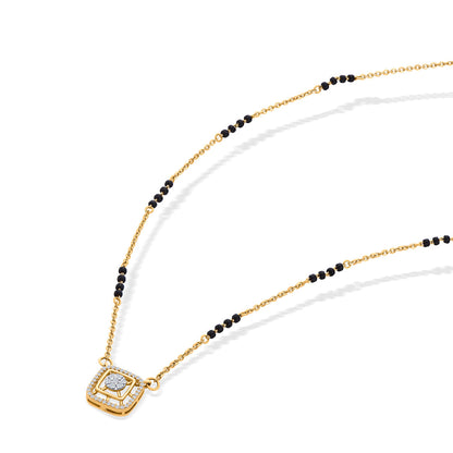 Leaf Whisper Gold Modern Mangalsutra for Women