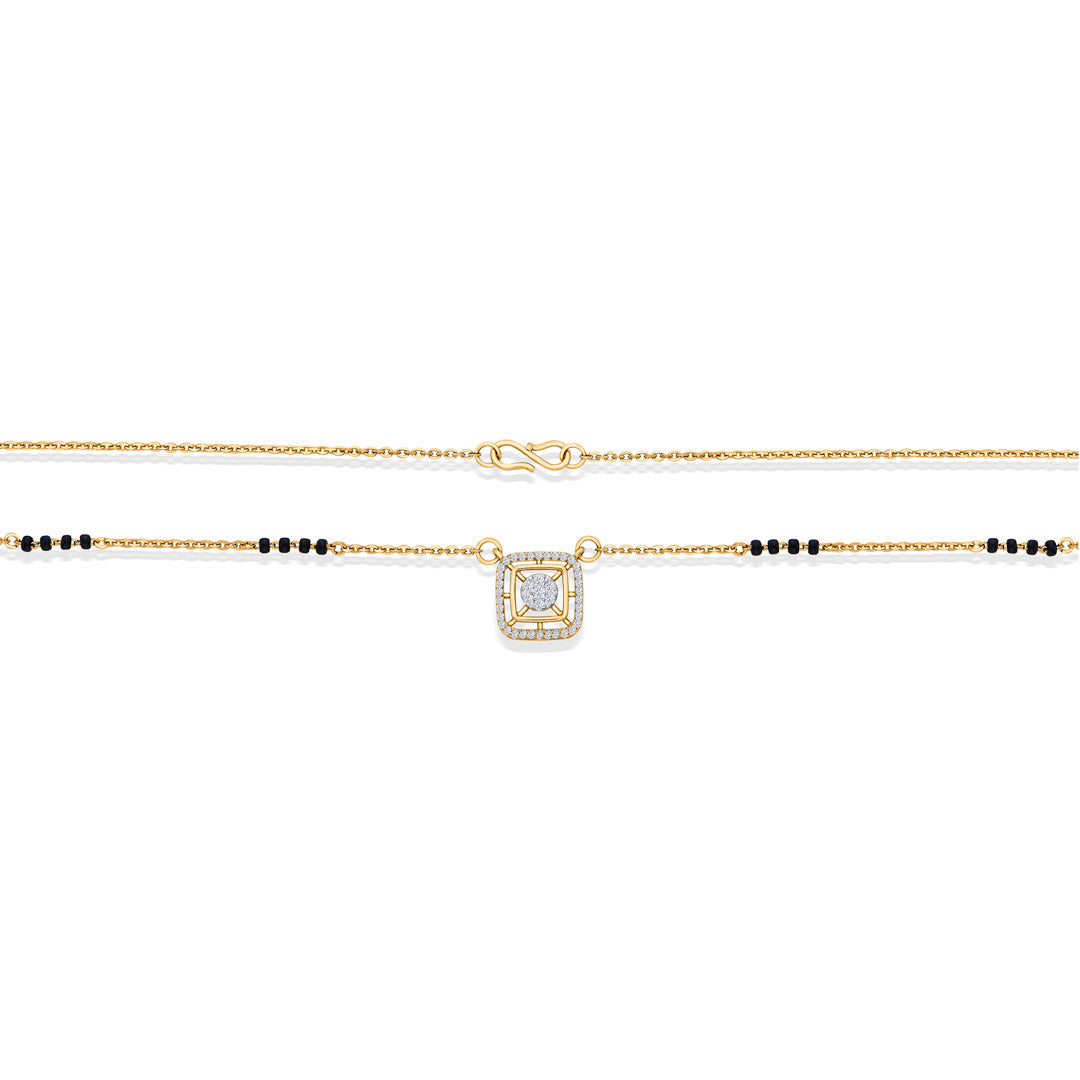 Leaf Whisper Gold Modern Mangalsutra for Women
