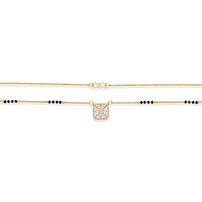 Leaf Whisper Gold Modern Mangalsutra for Women