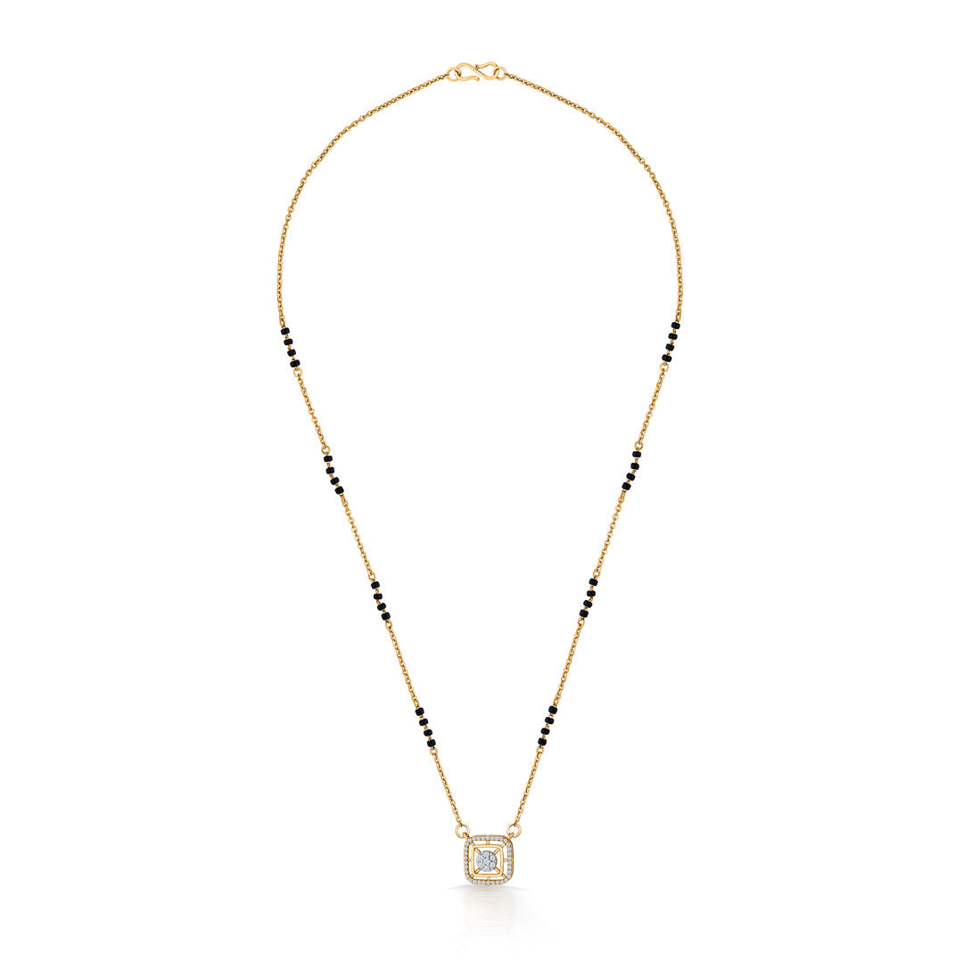 Leaf Whisper Gold Modern Mangalsutra for Women