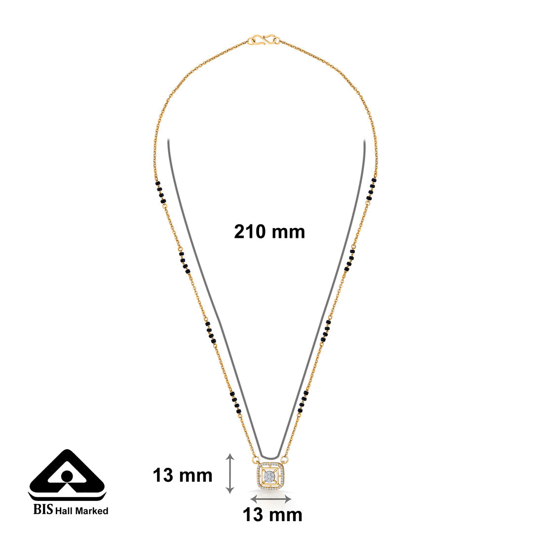 Leaf Whisper Gold Modern Mangalsutra for Women