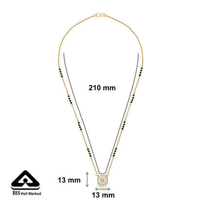 Leaf Whisper Gold Modern Mangalsutra for Women